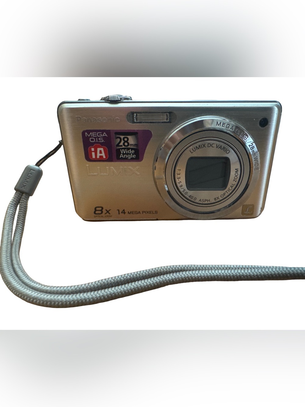 Panasonic Lumix 14 MP Digital Camera DMC-FH20 8x Optical Zoom Silver Camera